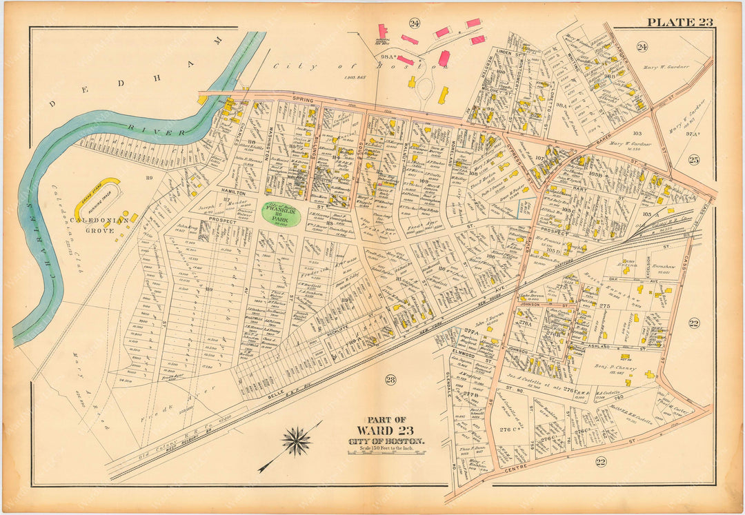 West Roxbury, Massachusetts 1914 Plate 023