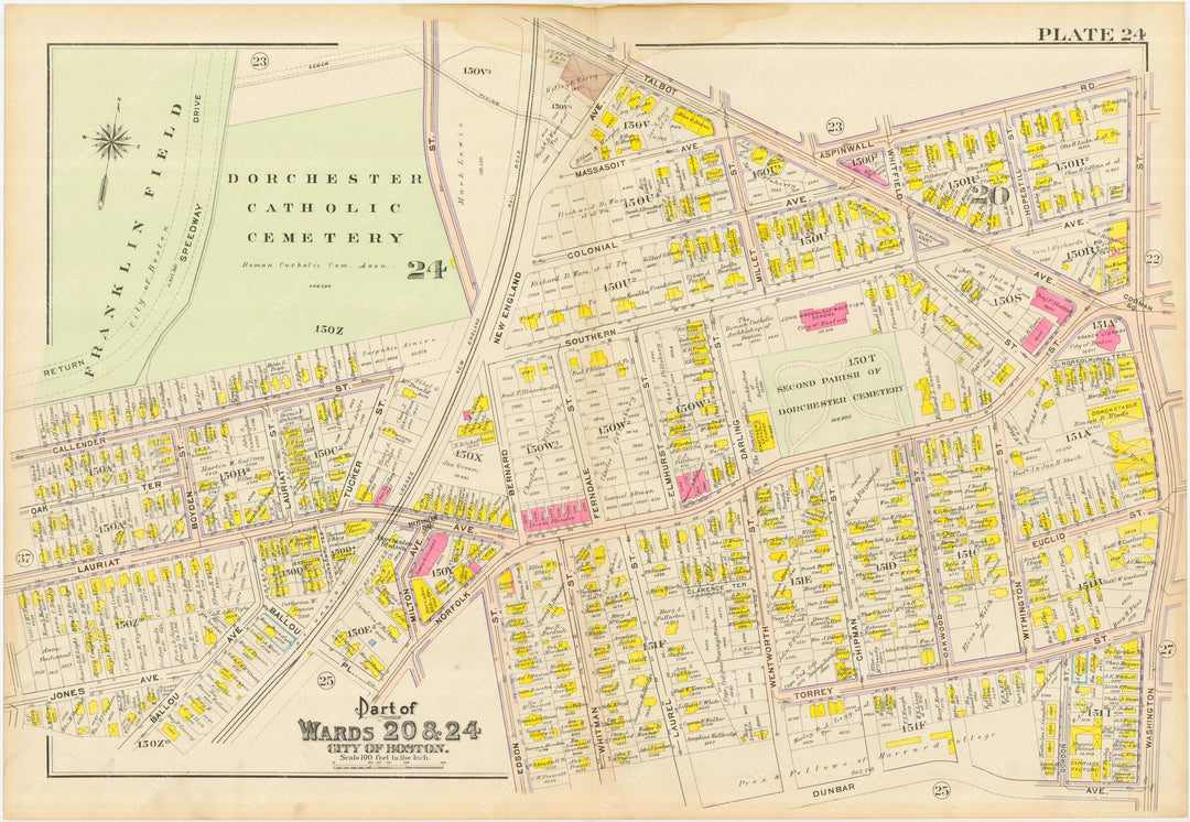 Dorchester, Massachusetts 1910 Plate 024