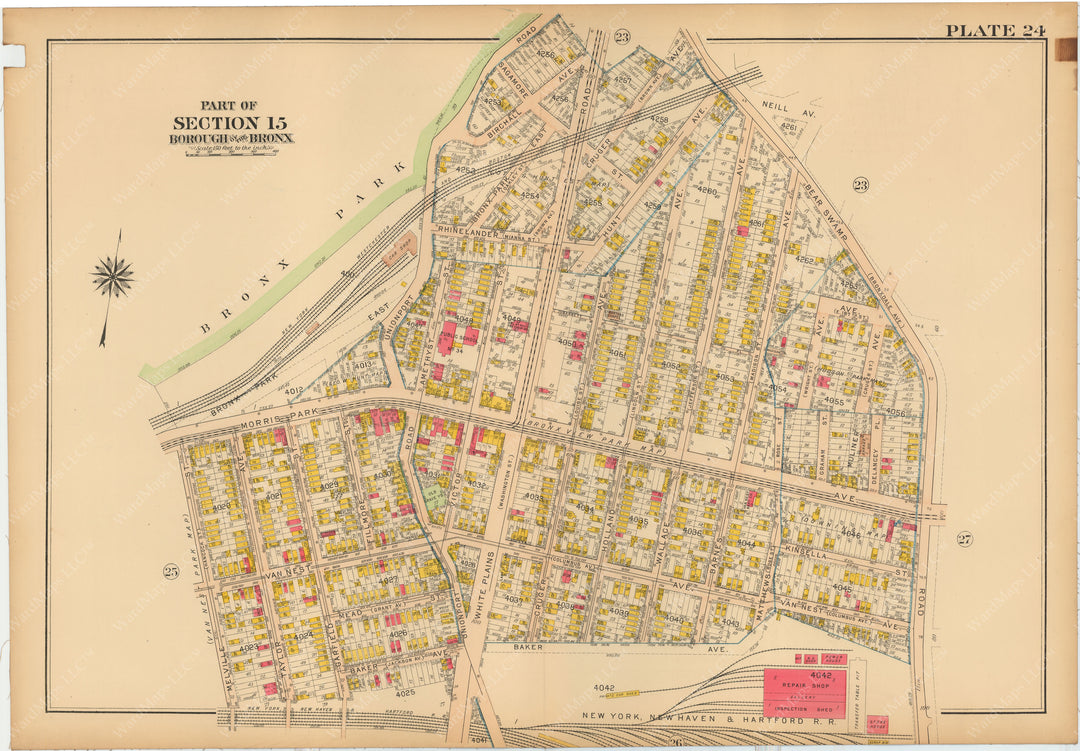 The Bronx, New York 1913 Plate 024