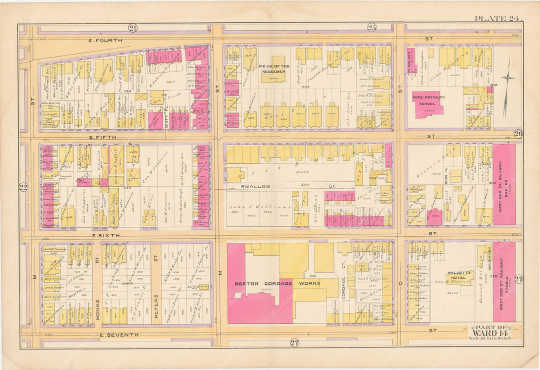 South Boston, Massachusetts 1891 Plate 024