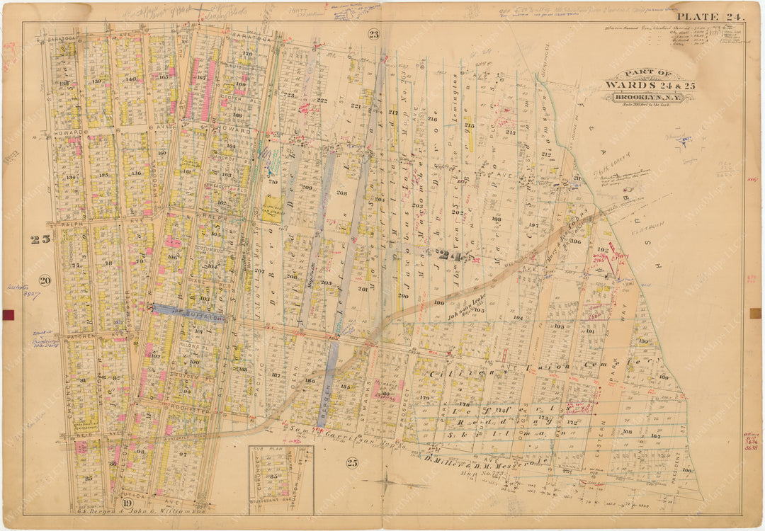 Brooklyn, New York 1886 Plate 024