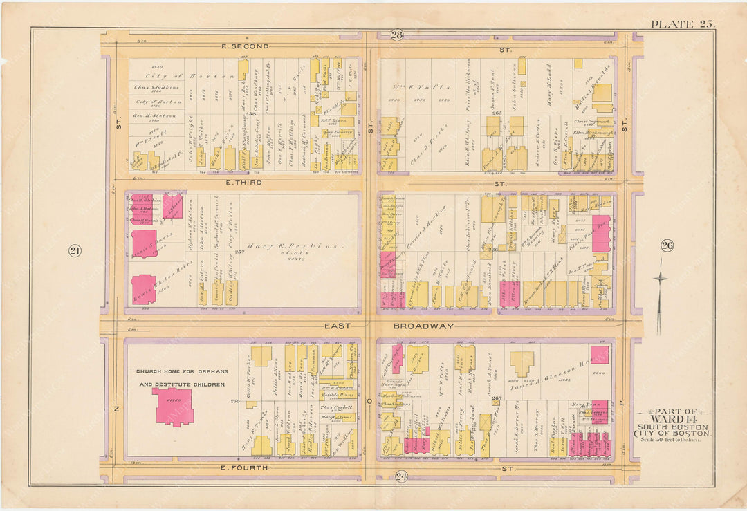 South Boston, Massachusetts 1891 Plate 025