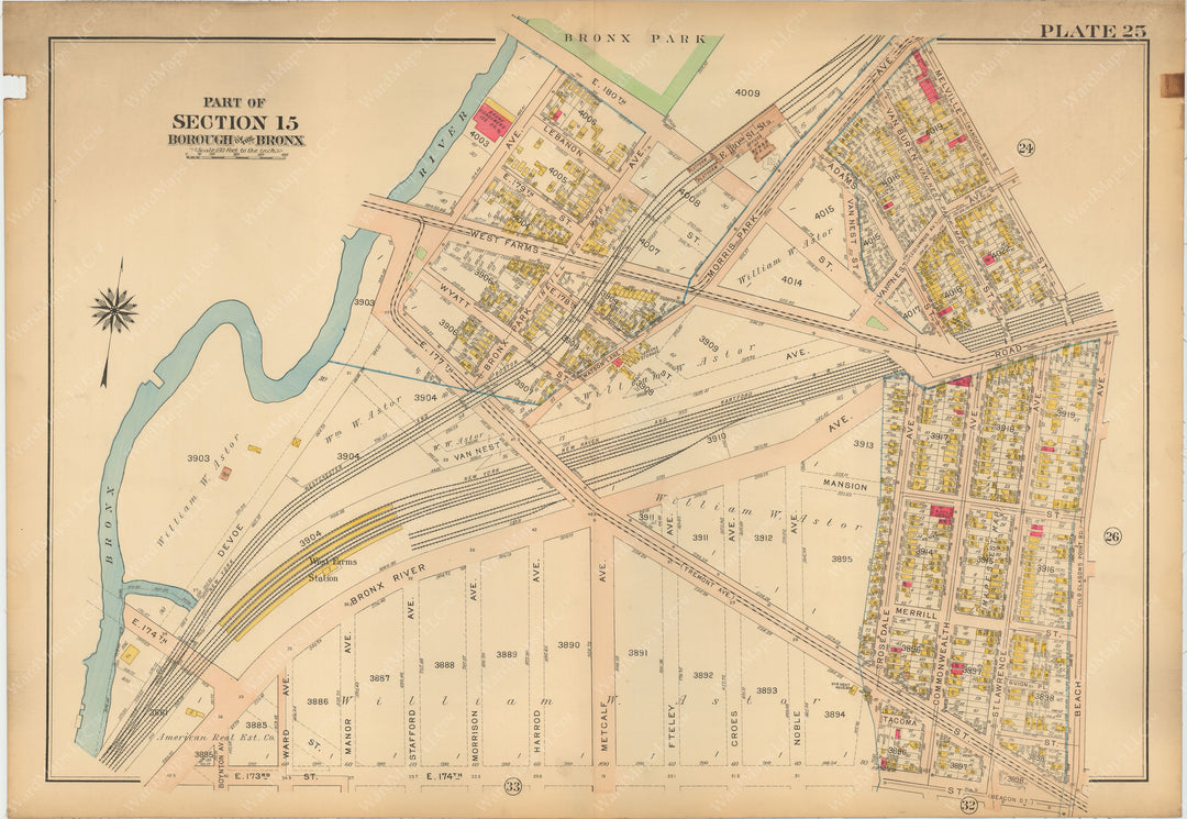 The Bronx, New York 1913 Plate 025