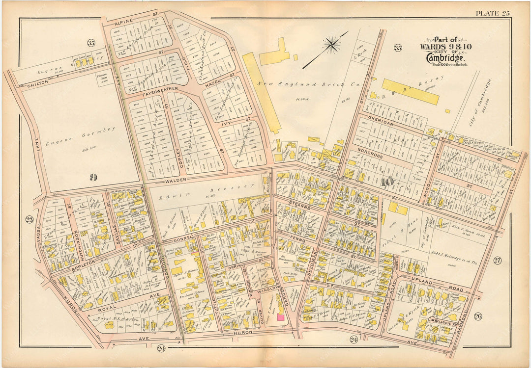 Cambridge, Massachusetts 1903 Plate 025