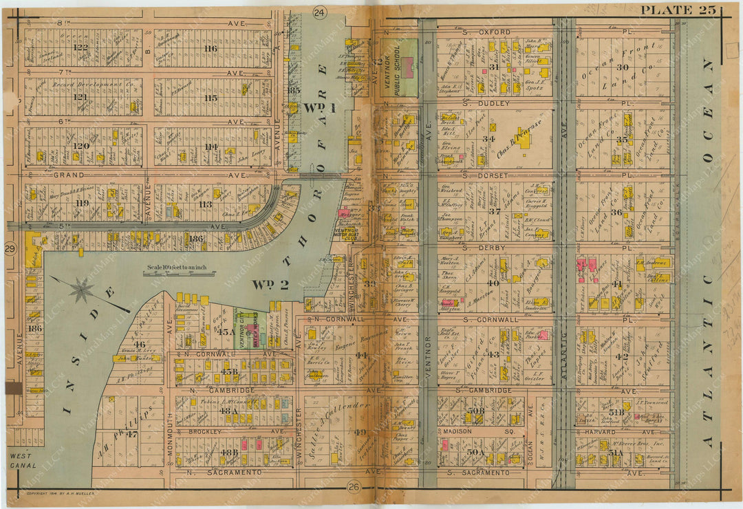 Ventnor City, New Jersey 1914 Plate 025