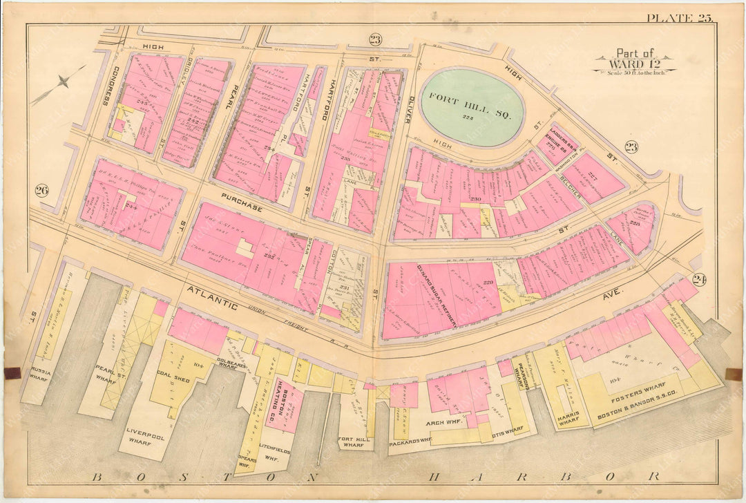 Boston, Massachusetts 1888 Vol. 1 Plate 025