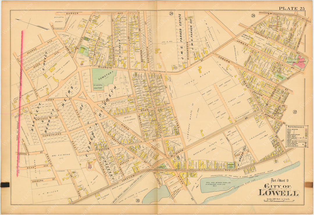 Lowell, Massachusetts 1896 Plate 025