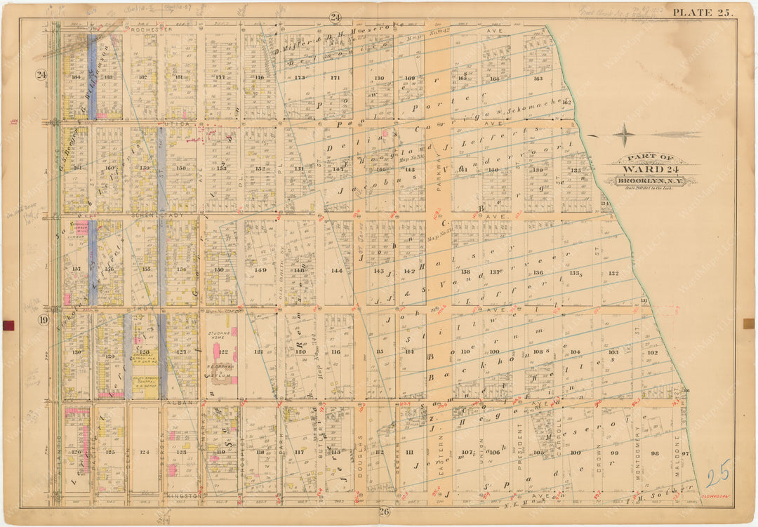 Brooklyn, New York 1886 Plate 025