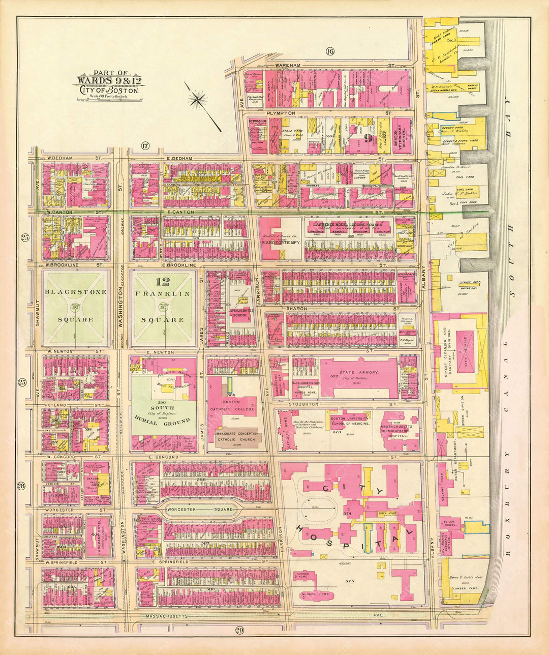 Boston, Massachusetts 1902: Plates 26/27