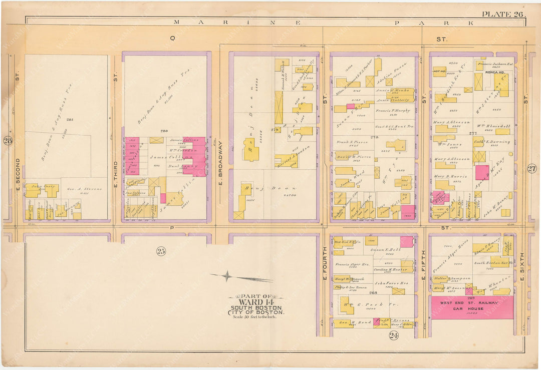 South Boston, Massachusetts 1891 Plate 026