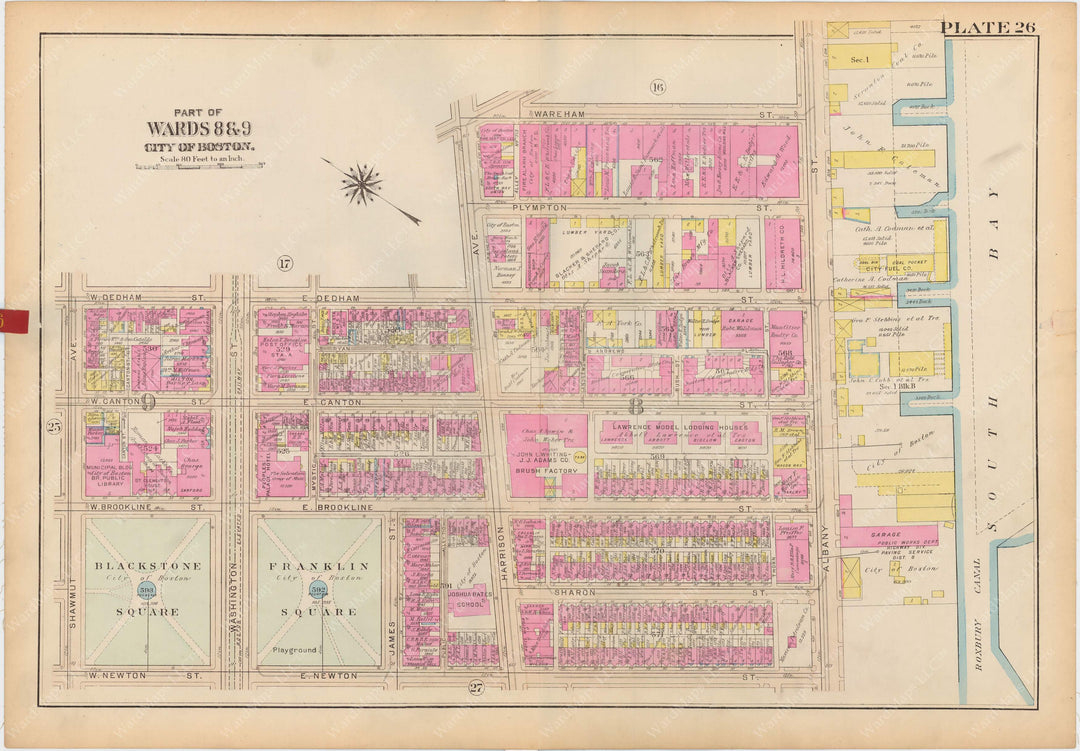 Boston, Massachusetts 1928 Plate 026