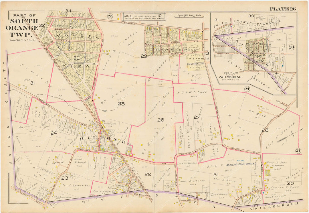 The Oranges, New Jersey 1904 Plate 026: South Orange