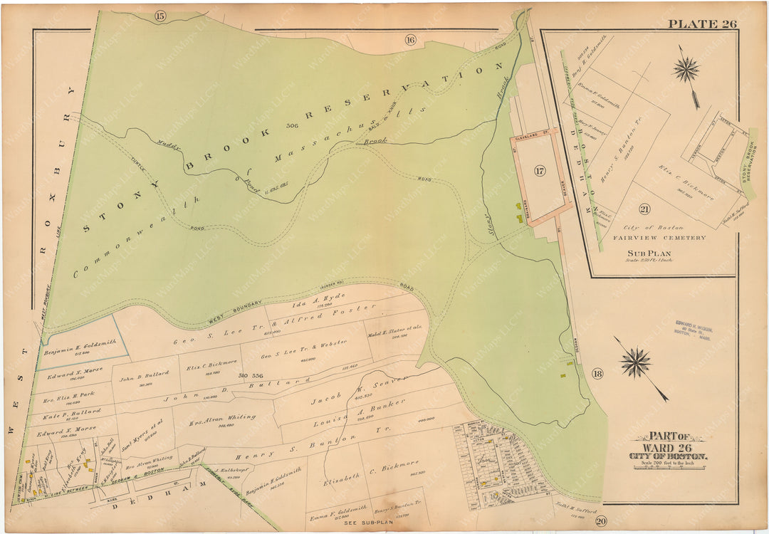 Hyde Park, Massachusetts 1912 Plate 026