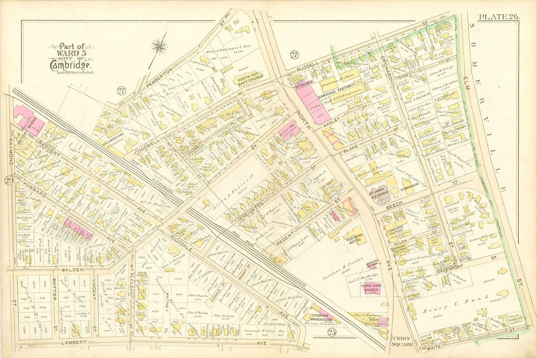 Cambridge, Massachusetts 1894 Plate 026