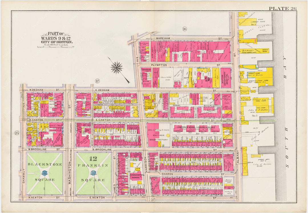 Boston, Massachusetts 1908 Plate 026