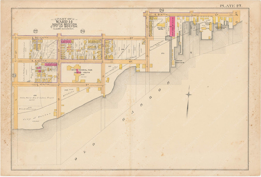 South Boston, Massachusetts 1891 Plate 027