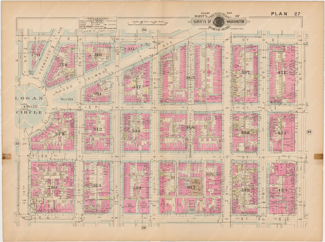 Washington, D.C. 1939 Vol. 1, Inner NW, Plate 027