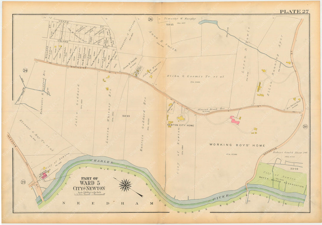 Newton, Massachusetts 1917 Plate 027