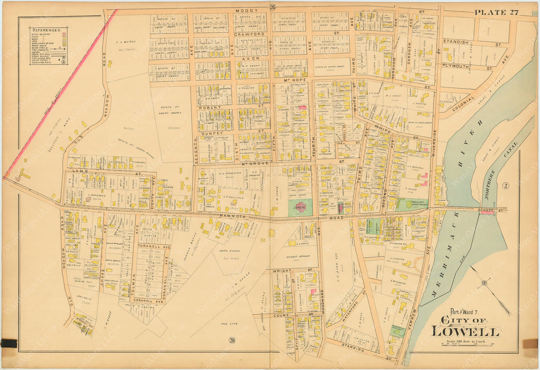 Lowell, Massachusetts 1896 Plate 027