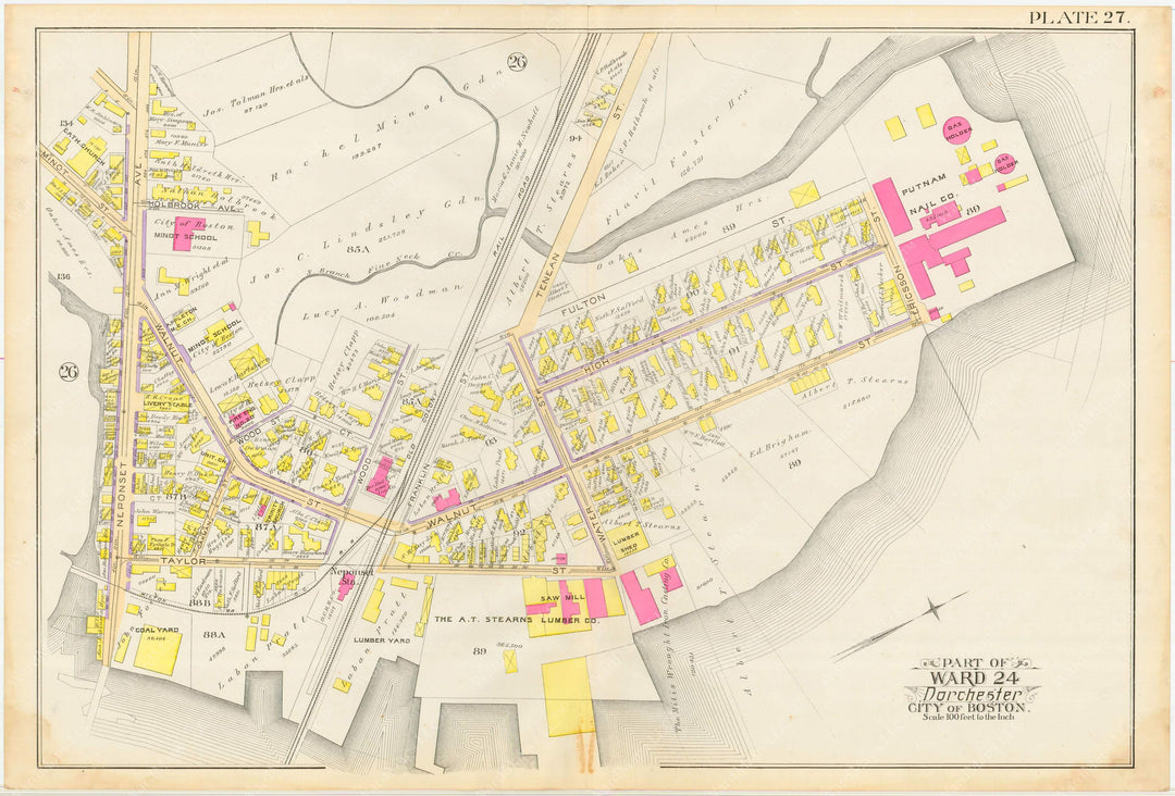 Dorchester, Massachusetts 1889 Plate 027