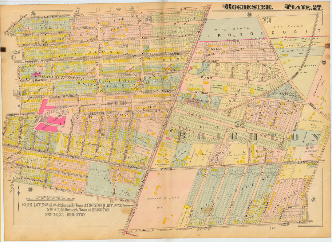 Rochester, New York 1910 Plate 027