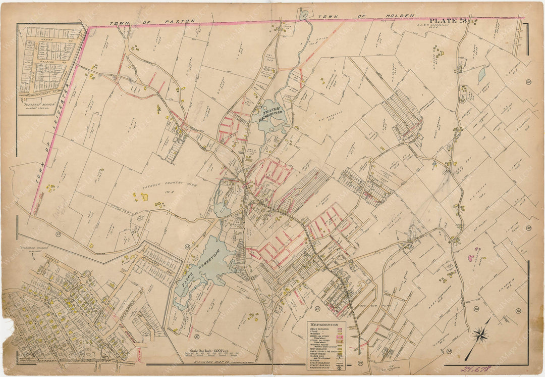 Worcester, Massachusetts 1911 Plate 028