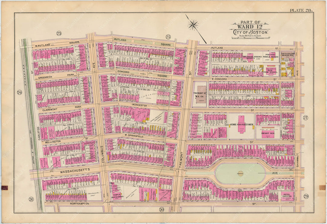 Boston, Massachusetts 1898 Plate 028