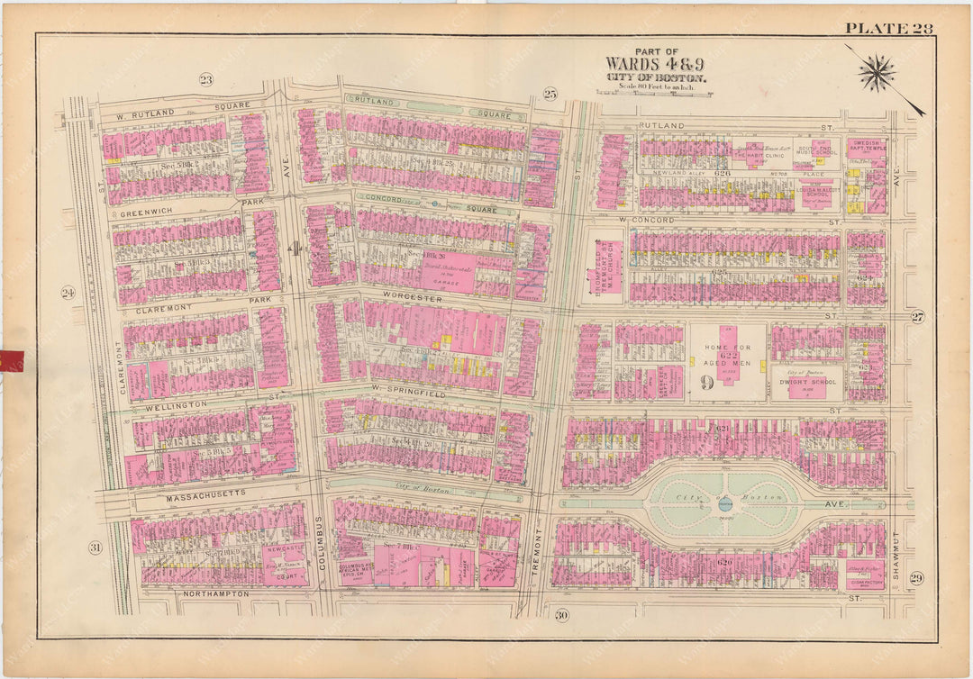 Boston, Massachusetts 1928 Plate 028