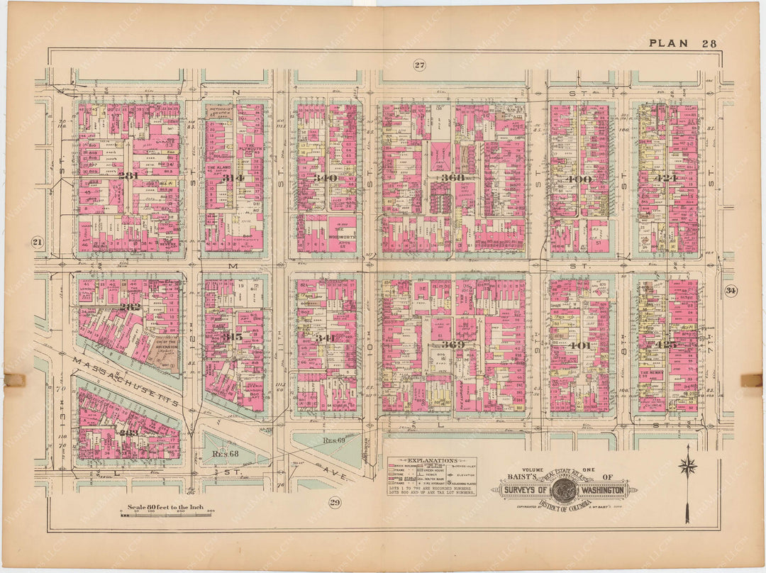 Washington, D.C. 1939 Vol. 1, Inner NW, Plate 028