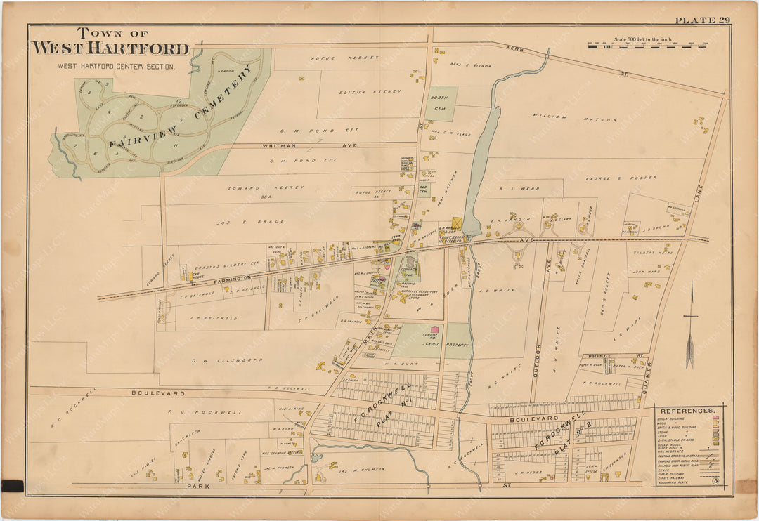 West Hartford, Connecticut 1896 Plate 029