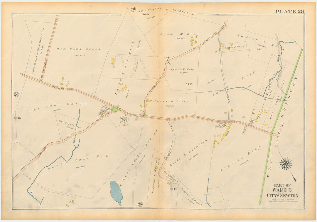 Newton, Massachusetts 1917 Plate 029