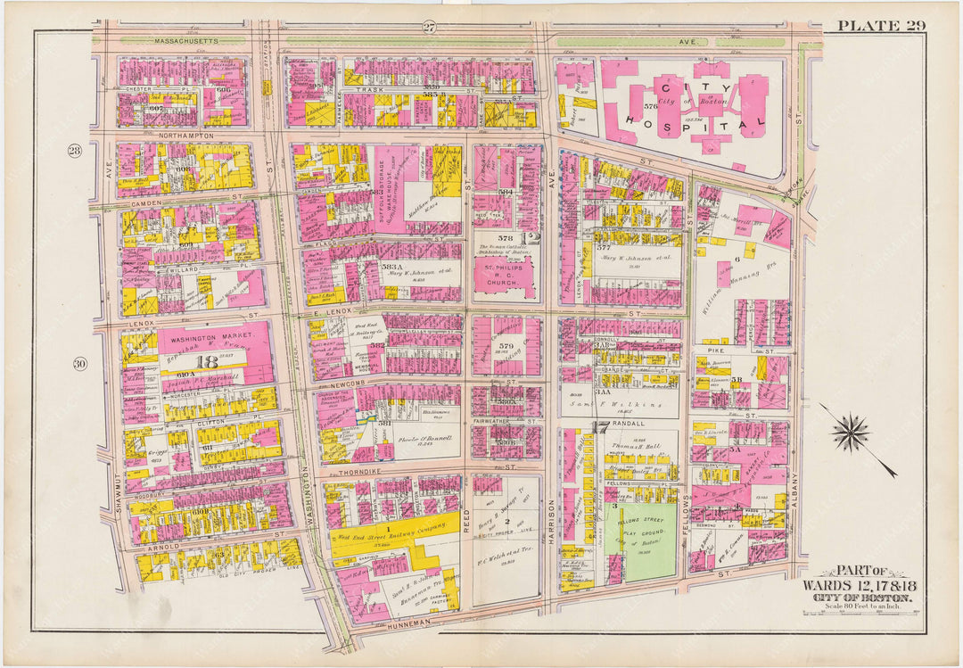 Boston, Massachusetts 1908 Plate 029