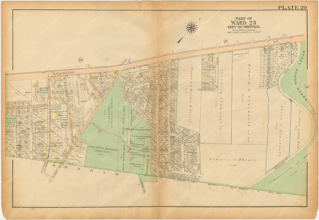 West Roxbury, Massachusetts 1924 Plate 029