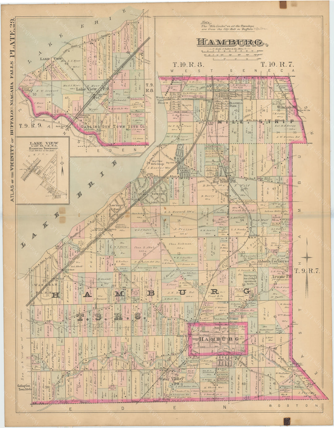 Niagara Falls, North Tonawanda, and Buffalo, New York 1893 Plate 029: Hamburg