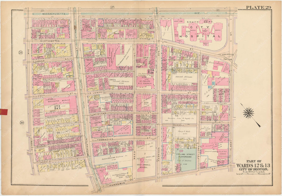 Boston, Massachusetts 1922 Plate 029