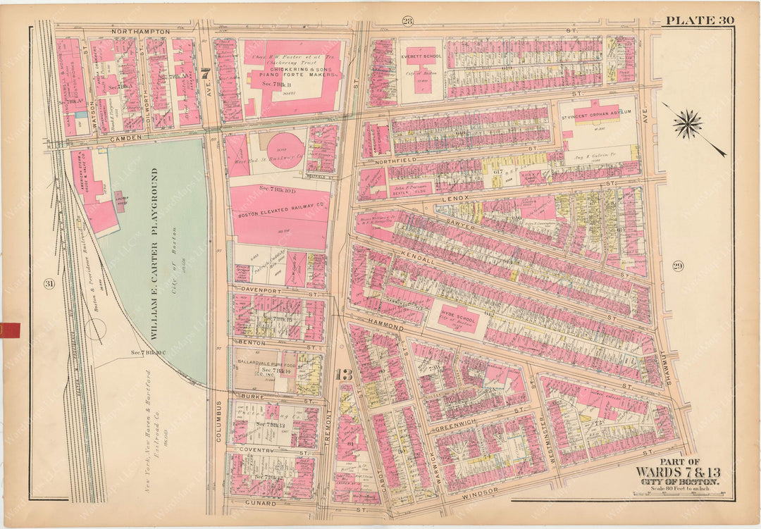 Boston, Massachusetts 1922 Plate 030