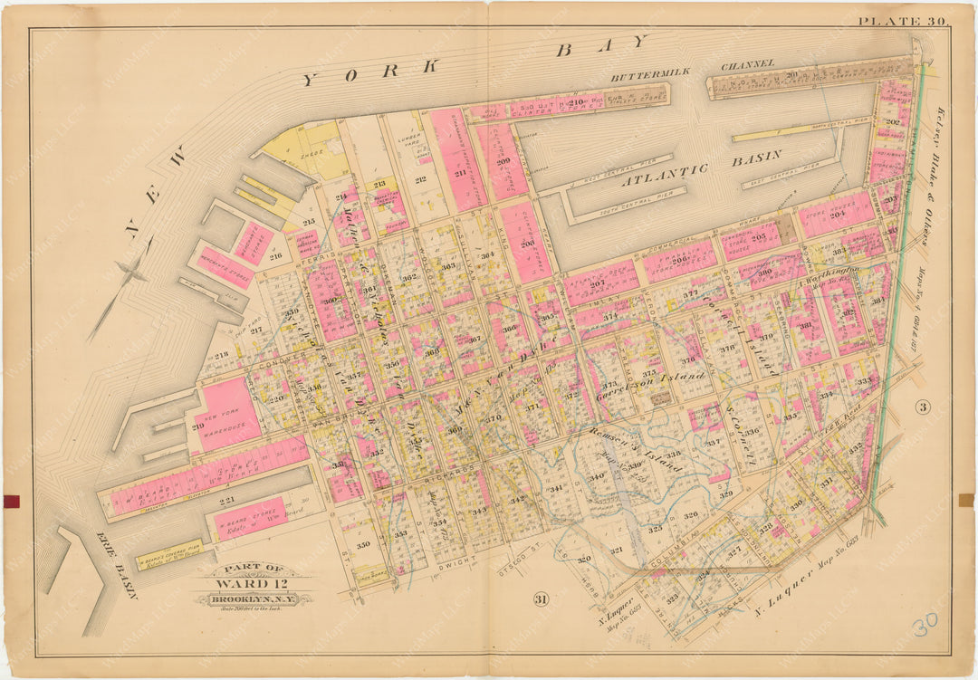 Brooklyn, New York 1886 Plate 030