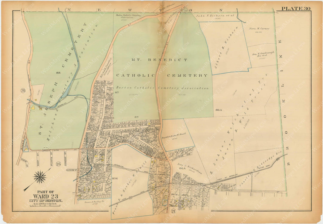 West Roxbury, Massachusetts 1924 Plate 030