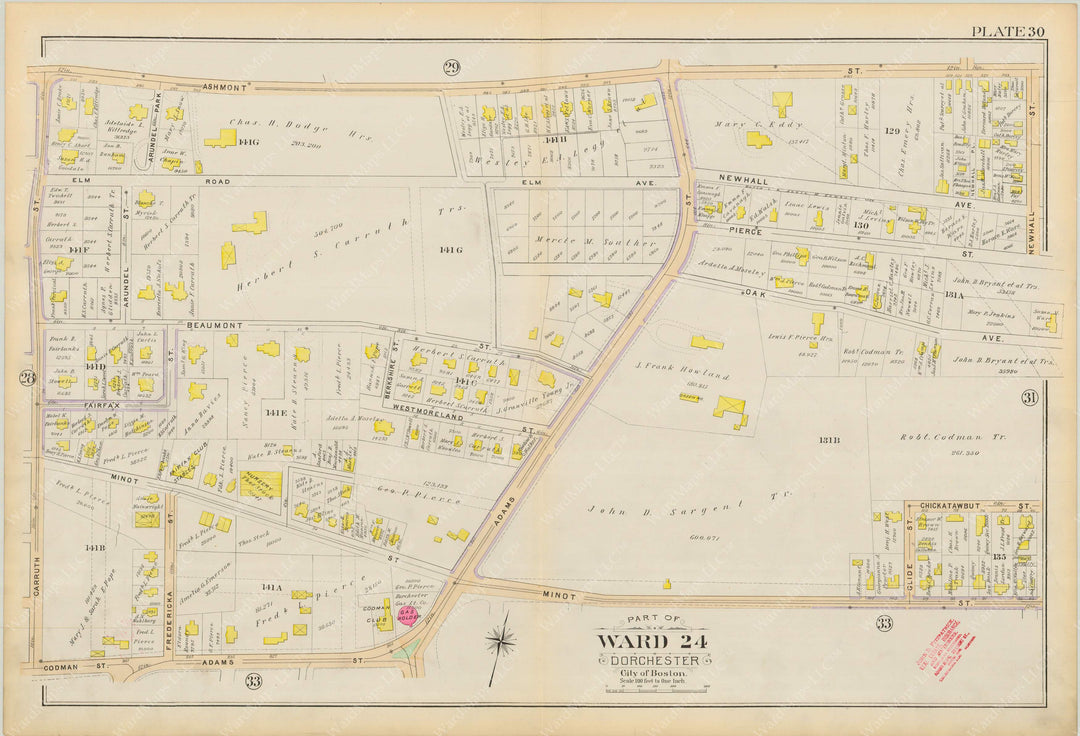 Dorchester, Massachusetts 1894 Plate 030