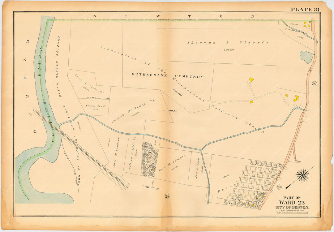 West Roxbury, Massachusetts 1914 Plate 031