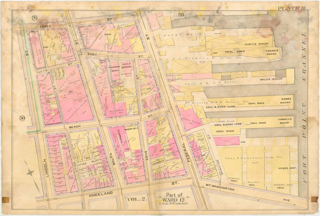 Boston, Massachusetts 1888 Vol. 1 Plate 031