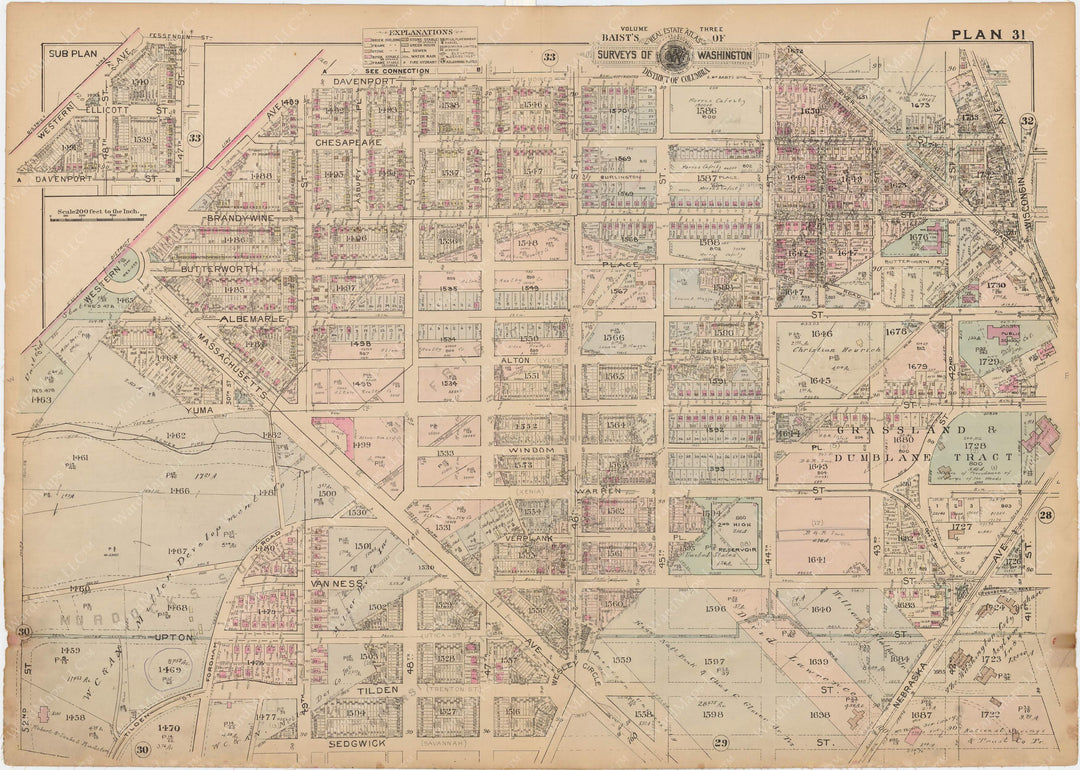 Washington, D.C. 1937 Vol. 3, Outer NW, Plate 031