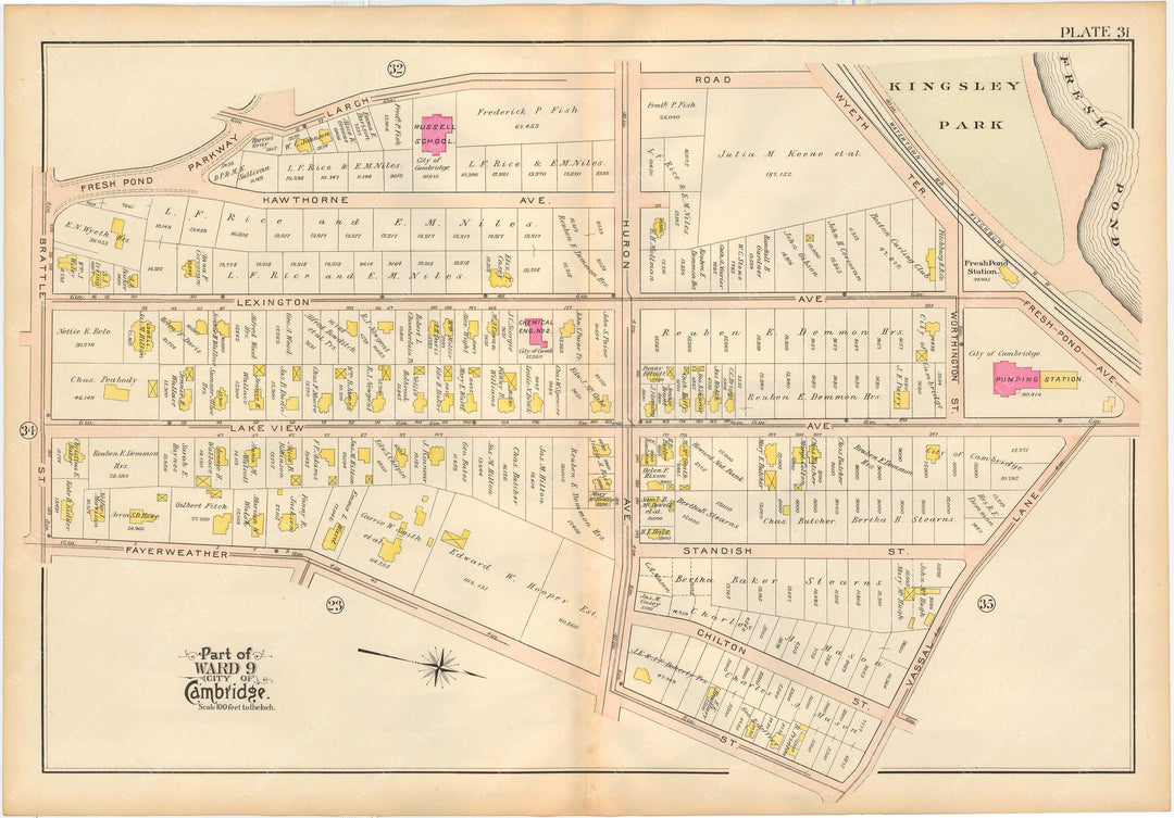 Cambridge, Massachusetts 1903 Plate 031