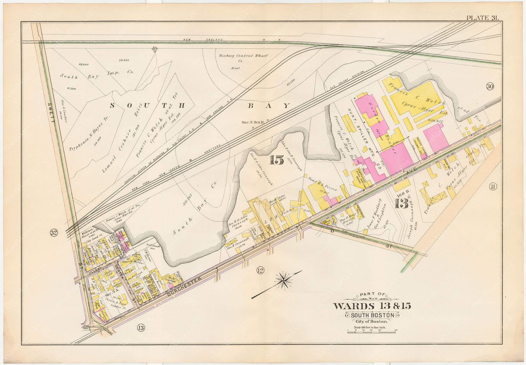 South Boston, Massachusetts 1899 Plate 031