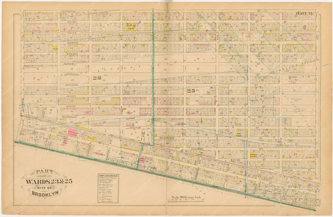 Brooklyn, New York 1880 Plate 031