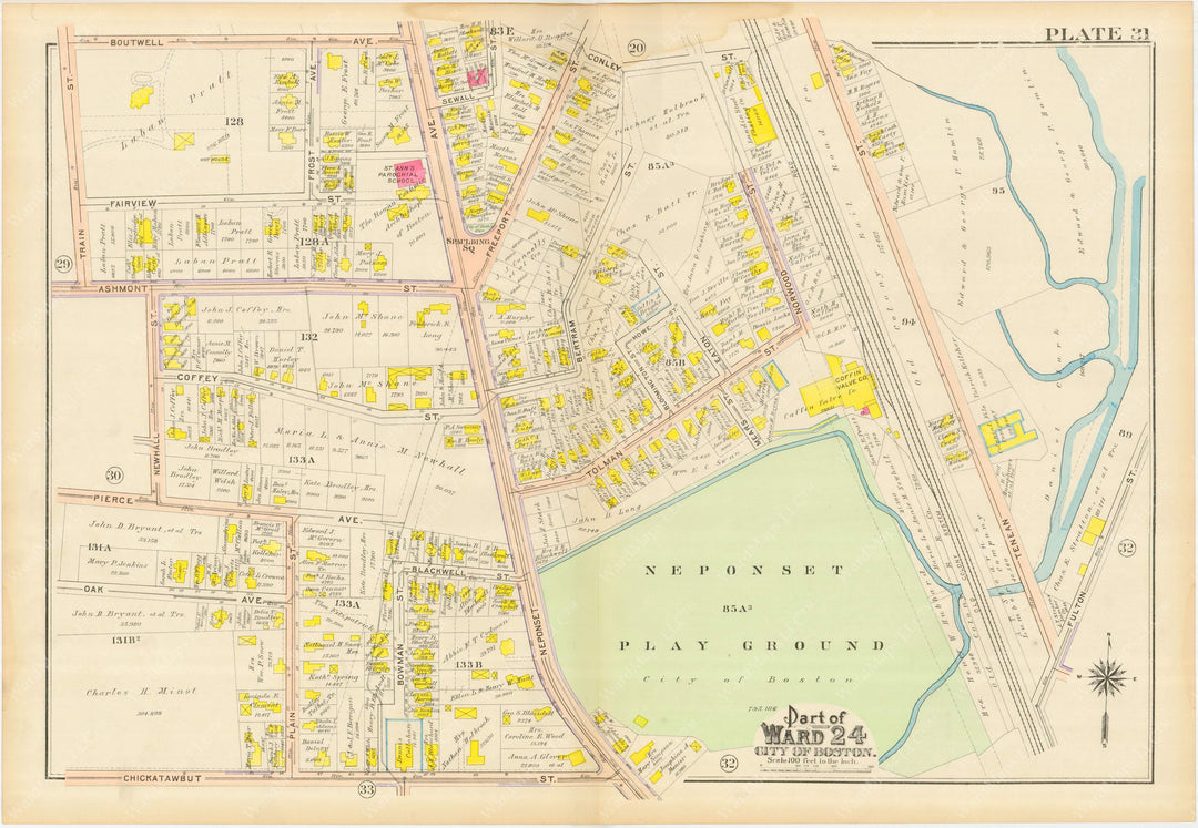 Dorchester, Massachusetts 1910 Plate 031