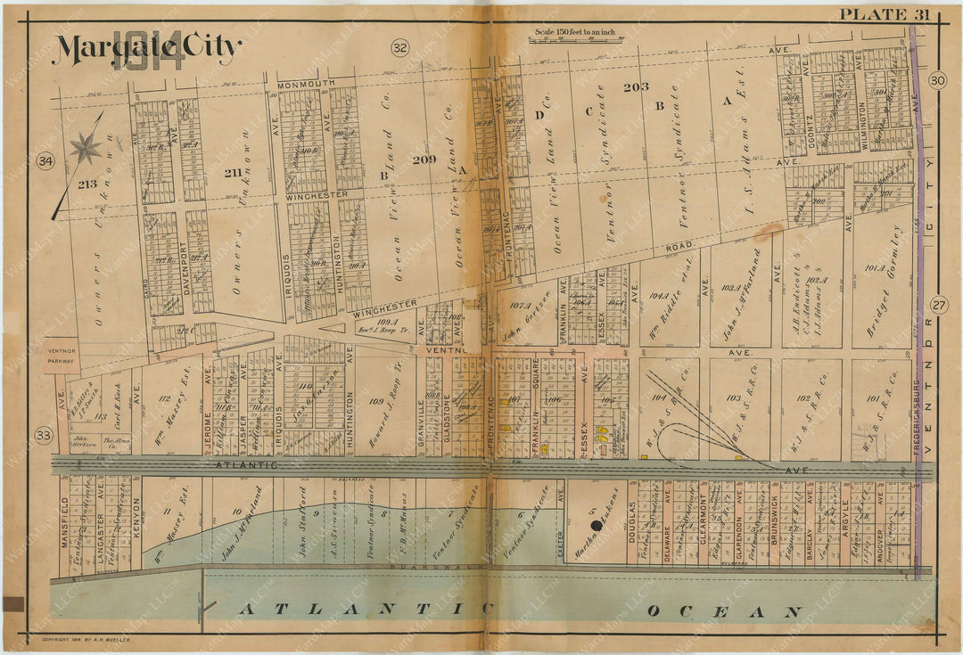 Margate City, New Jersey 1914 Plate 031