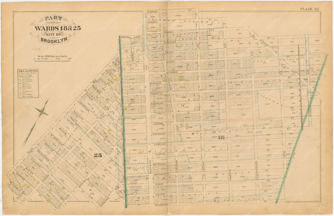 Brooklyn, New York 1880 Plate 032