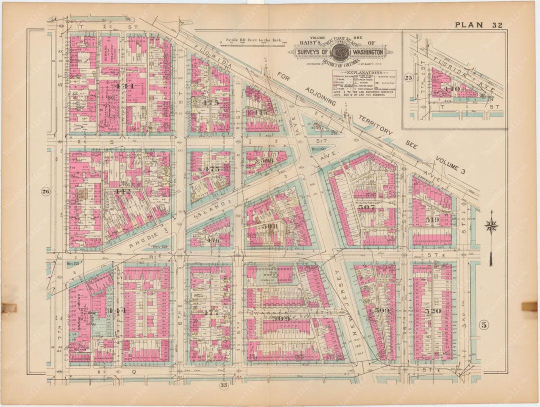 Washington, D.C. 1939 Vol. 1, Inner NW, Plate 032