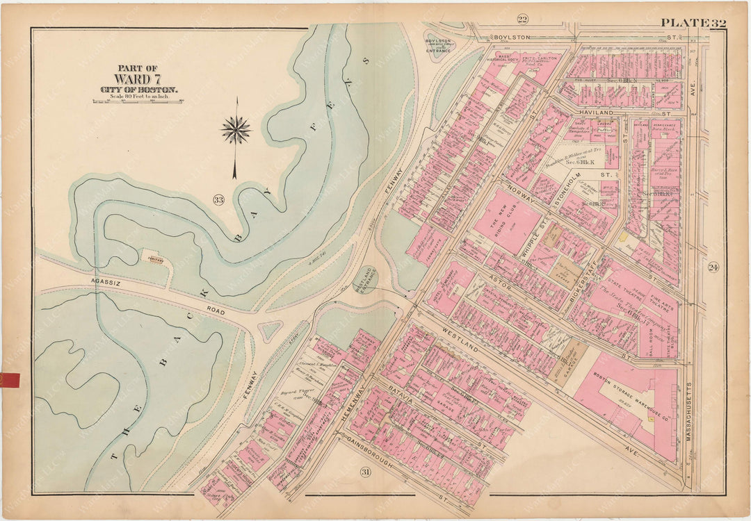 Boston, Massachusetts 1922 Plate 032
